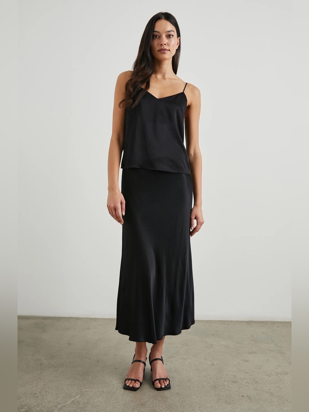 NEW Rails Paulo Top in Black | Luxe Tank Top V-neck Tank Cami | Size Large L - Picture 14 of 16